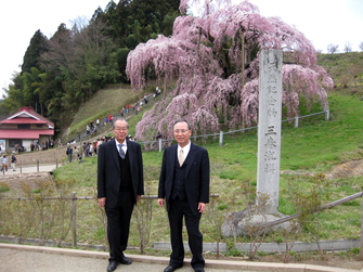 三春の瀧桜にて