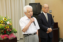 黒川忠夫会員・平野哲夫奈良県地区長